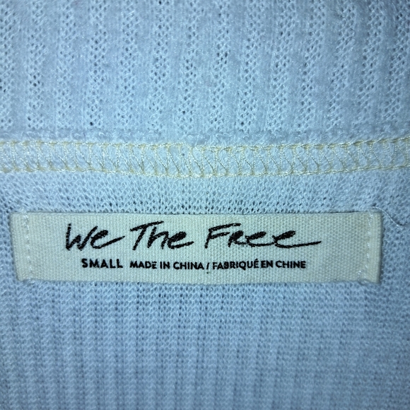 EUC We The Free Cha Cha Crochet Sweater Waffle Knit Oversized Size S Crochet - Picture 12 of 13